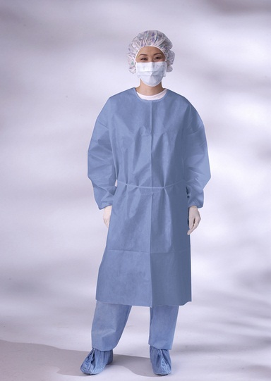 Non woven isolation gown