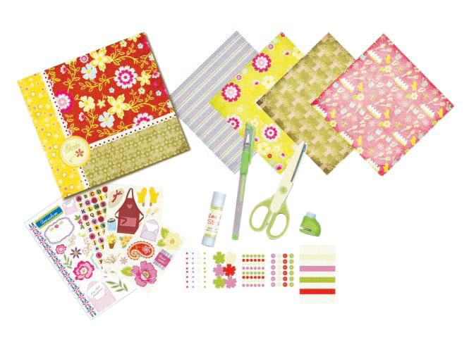 scrapbooking album kit   garden