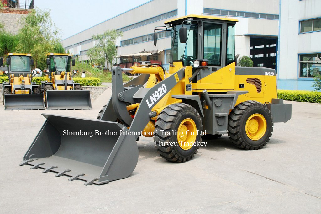 LN920 wheel loader with quick change, joystick, ROPS cabin