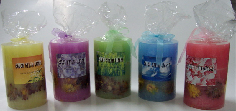 Colorflame candle