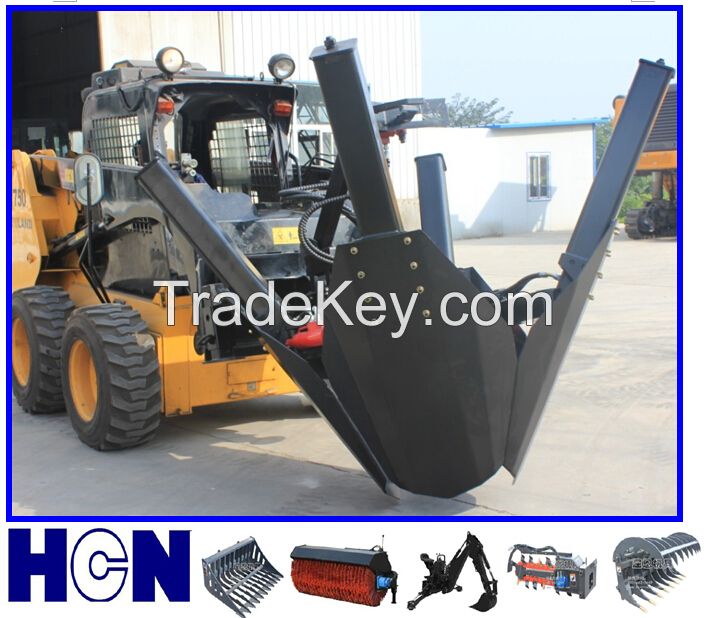 skid steer loader tree spade transplanter