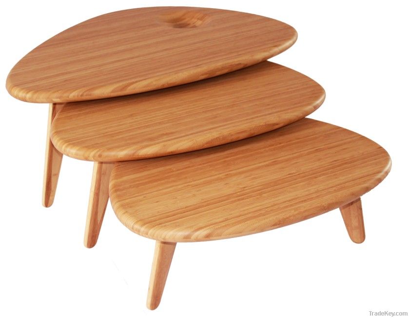 Pebble BunchSolid bamboo Coffee Table