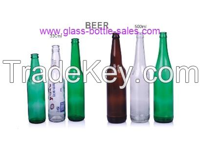 330ml Clear, green and amber Beer Bottle