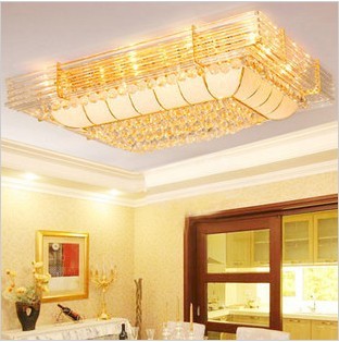 Rectangular Crystal Light, Crystal Lamp, Crystal Ceiling, Luxurious Crys