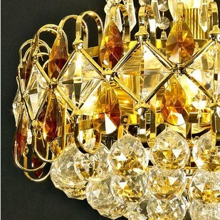 New Crystal Chandelier Lamp with shade of bouquet, Bedroom Lamp, Restaur