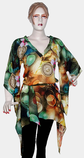 Butter fly tunic Top