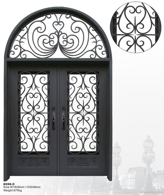 wrought iron door