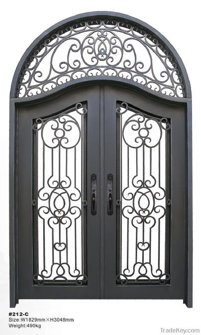 ornamental wrought iron door