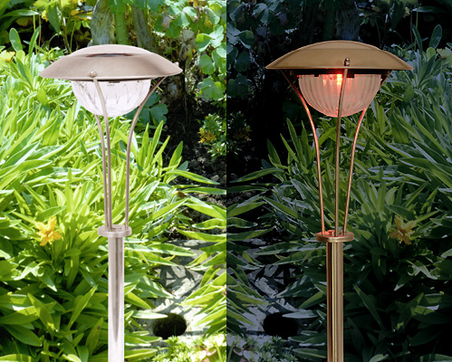 Stainless steel solar garden light