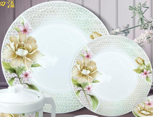 opal glass, dinner set