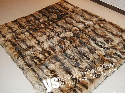 Blue Fox Fur Blanket