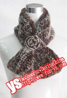 Red Rabbit Fur Scarves