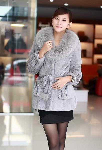 Rabbit Fur Overcoat