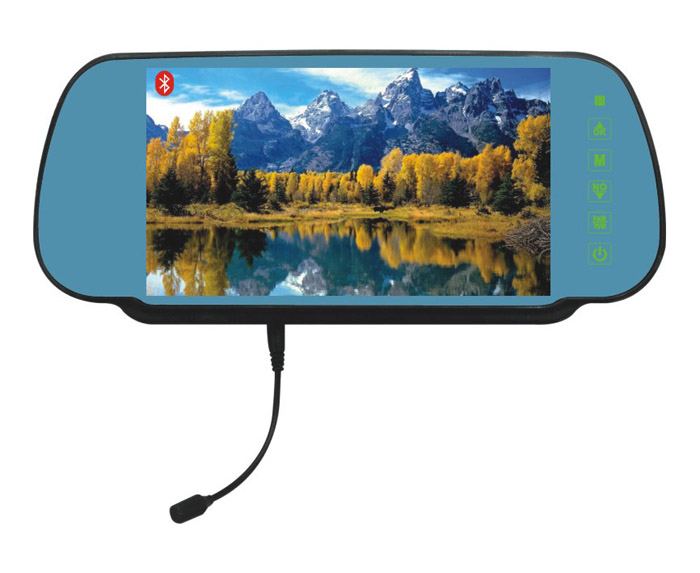 7inch rearview mirror monitor with bluetooth, USB/SD, car video