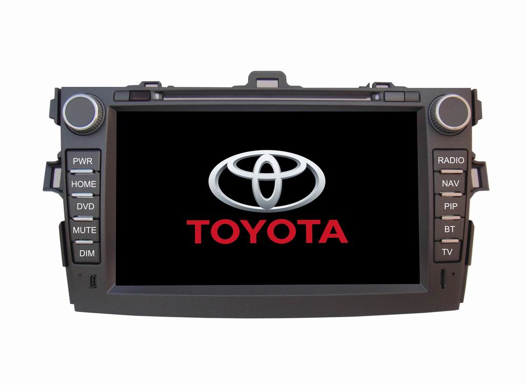 7inch Toyota corolla dvd with GPS DVBT, customized dvd