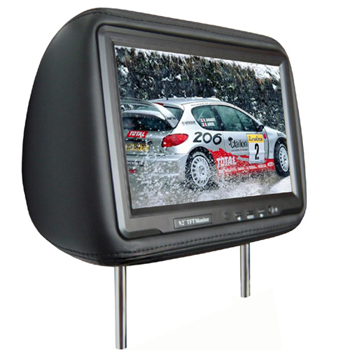 9.2" headrest monitor with pillow/car monitor/Two video inputs