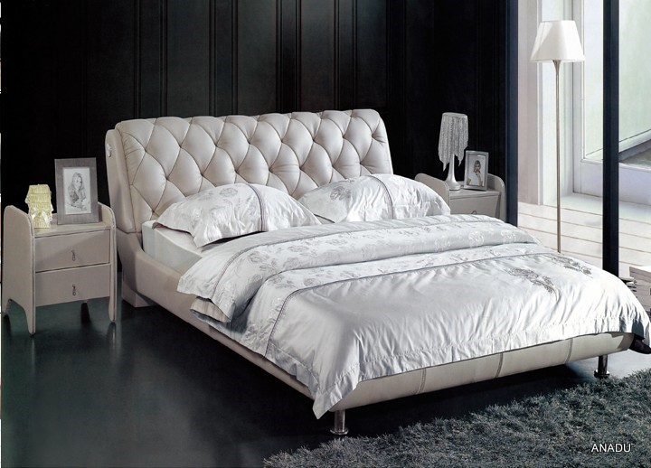 home furniture leather bed