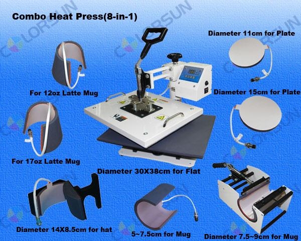 High quality combo heat press machine with CE