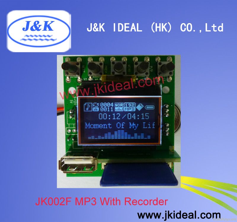 Power amplifier Recorder USB host SD MP3 module
