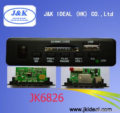 JK6826 USB SD MP3 panel for power amplifier