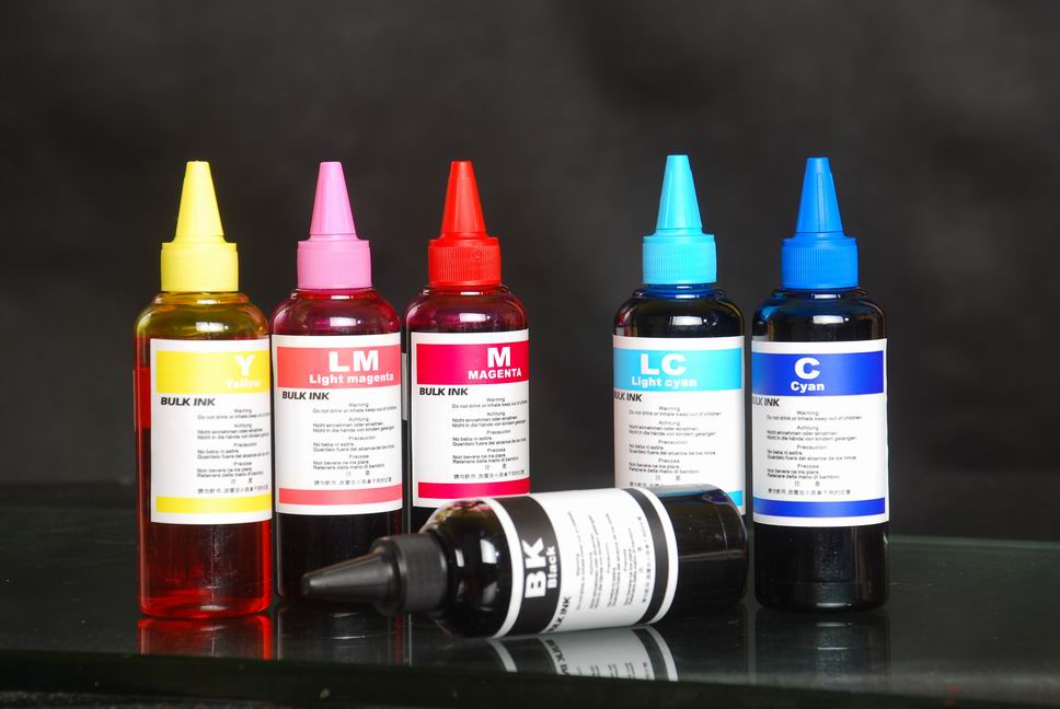 dye ink, pigment ink, sublimation ink, eco solvent ink