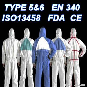 Disposable Non-Woven Type5/6 Coverall