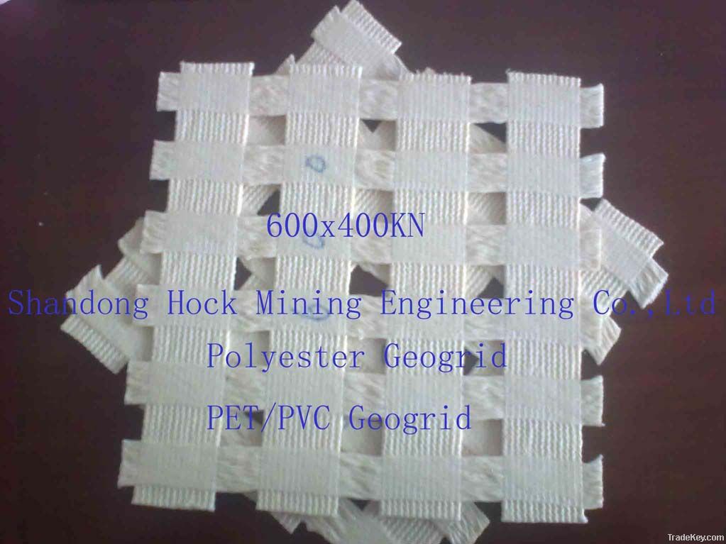 High-strength polyester geogrid 600-400kN/m