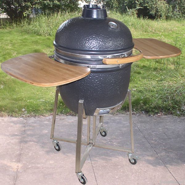 outdoor kitchen ceramic kamado smoker charcoal grill
