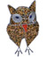 Beaded Owl Sculpture