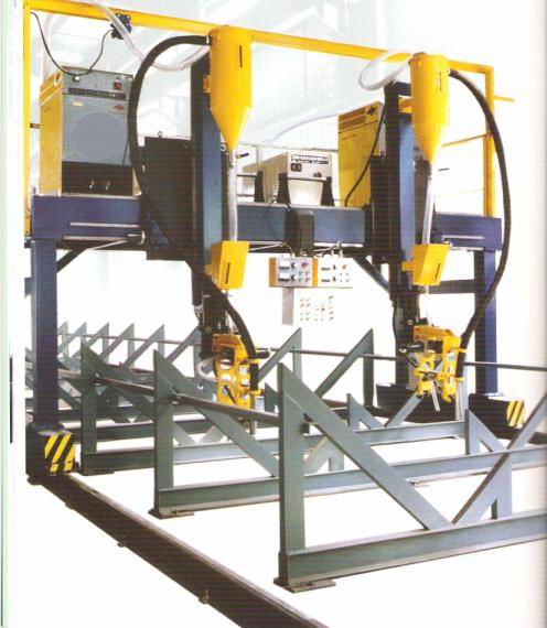 H beam welding production line