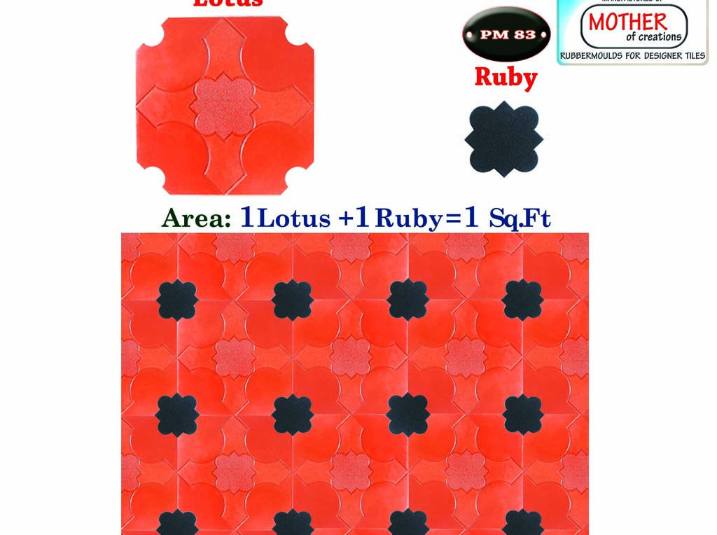 Rubber Moulds for designer tiles and paver