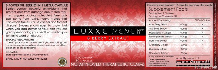 LUXXE Renew 8 berry extract