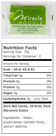 Mircle Noodle: Only 5 kcal per serving!