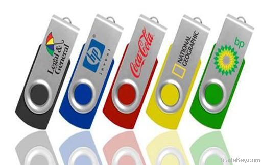 swivel usb flash drive 1-32gb ( free logo . color can be choose)