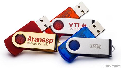 swivel usb flash drive 1-32gb ( free logo . color can be choose)