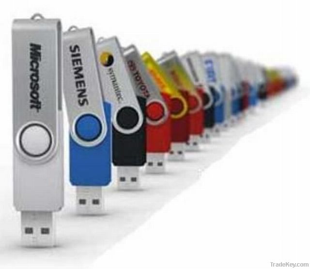 swivel usb flash drive 1-32gb ( free logo . color can be choose)