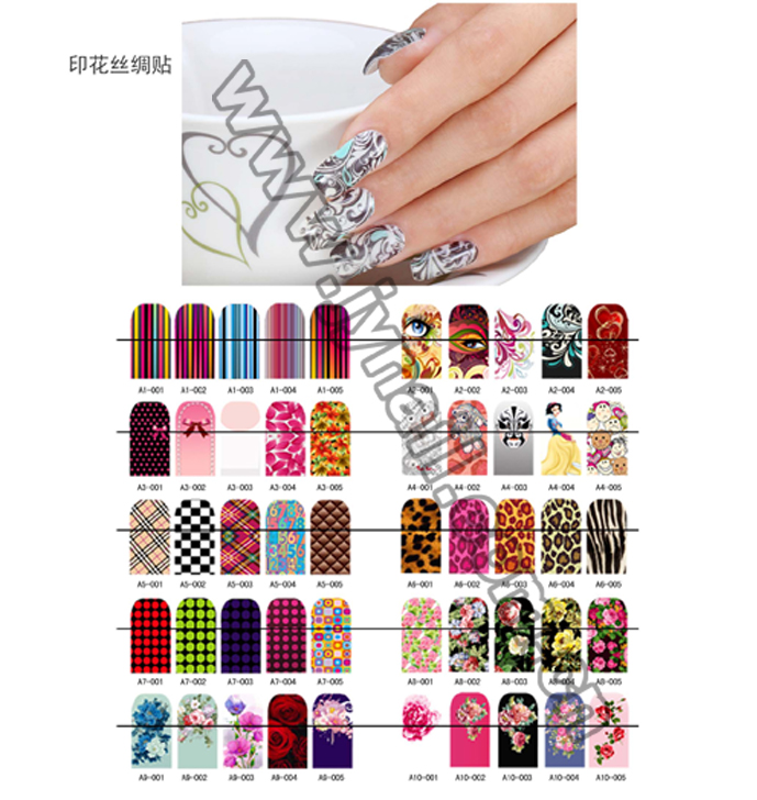 Silk Nail sticker