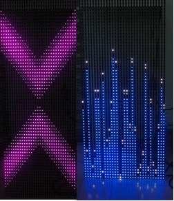 LED piranha string lights animation display