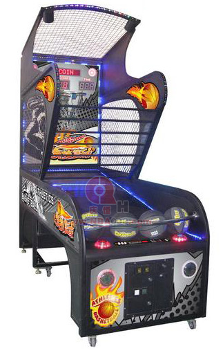 coined operated baketball game machine