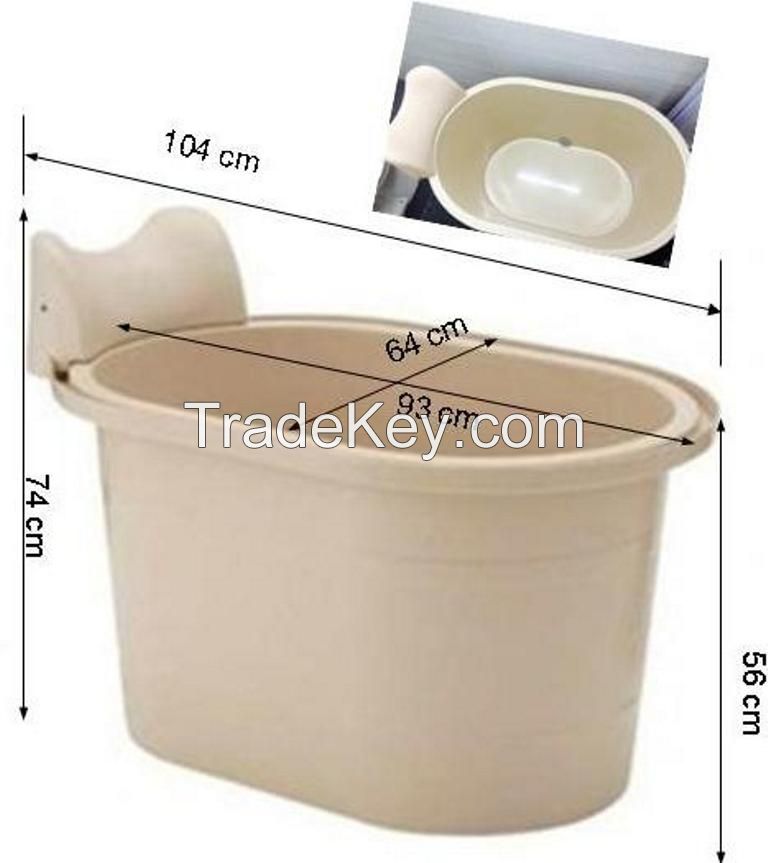 Small Portable Plastic Bathtub For Adult Soak.