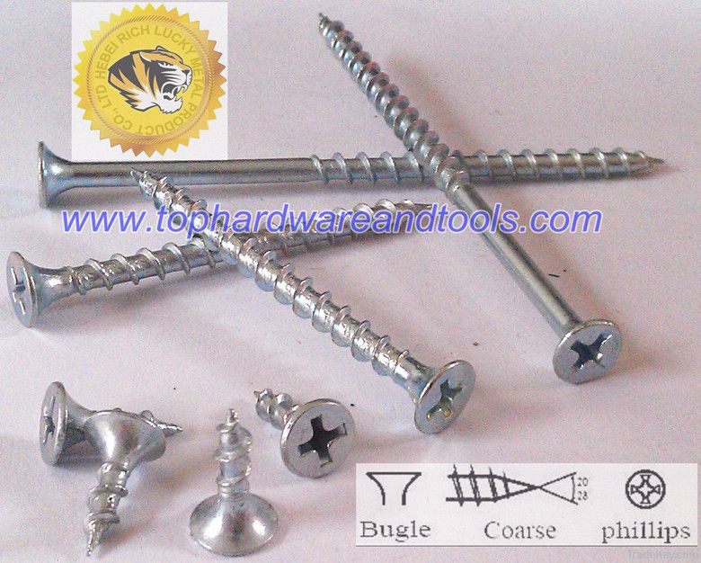 coarse thread, white zinc coatingdrywall screw