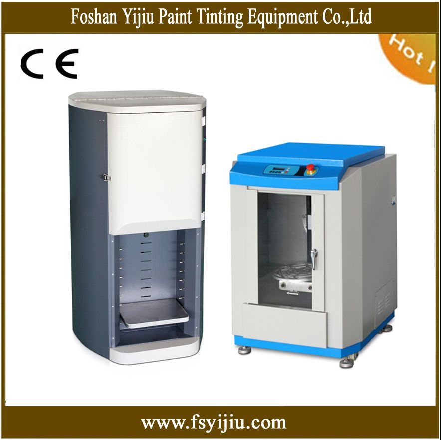 automatic paint dispenser and paint gyro mixer, paint tinting machine and paint mixing machine