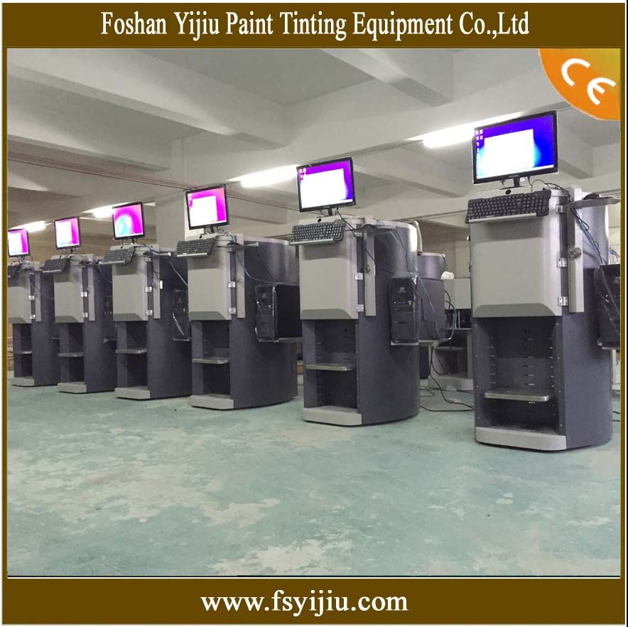 paint colorant dispensing and mixing machine 