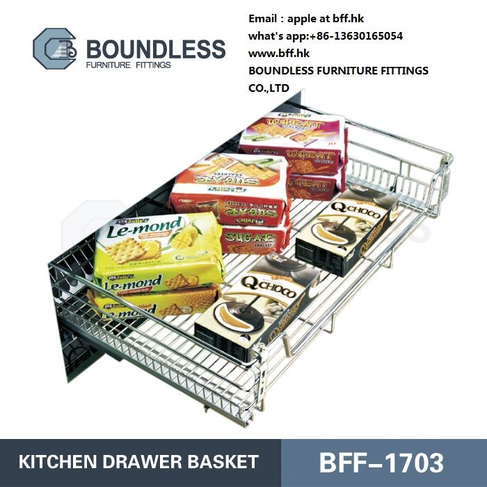 Kitchen Wire Pull-out basket Storage Organizer