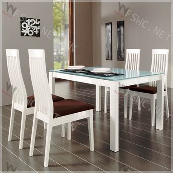 2011 Modern Extendable glass dining Table WC-BT157