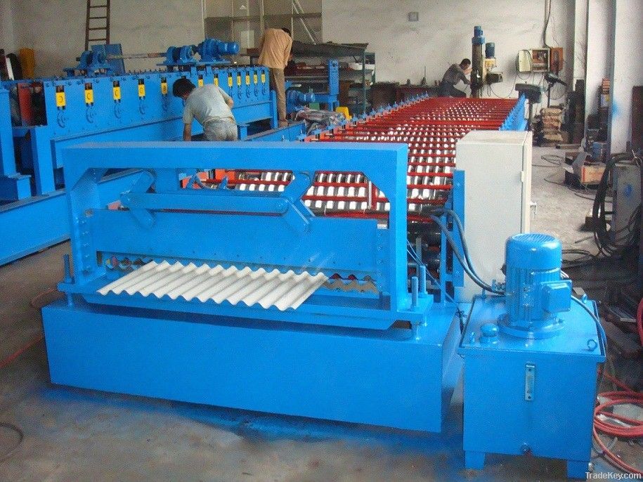 metal sheet roll forming machine
