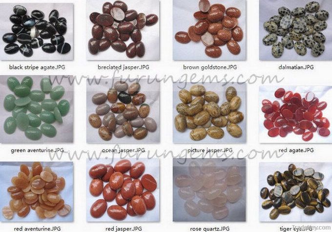 natural semiprecious stone oval cabochons 13x18mm