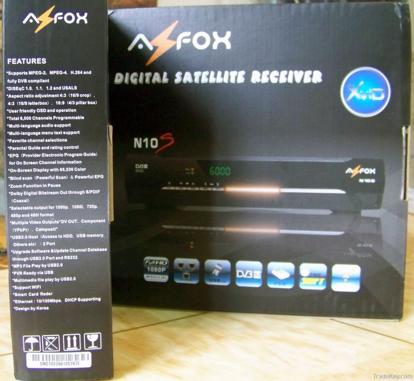 For Chile Receptor! Azfox N10S: Nagra 3+VFD+IKS+net sharing+Amazon