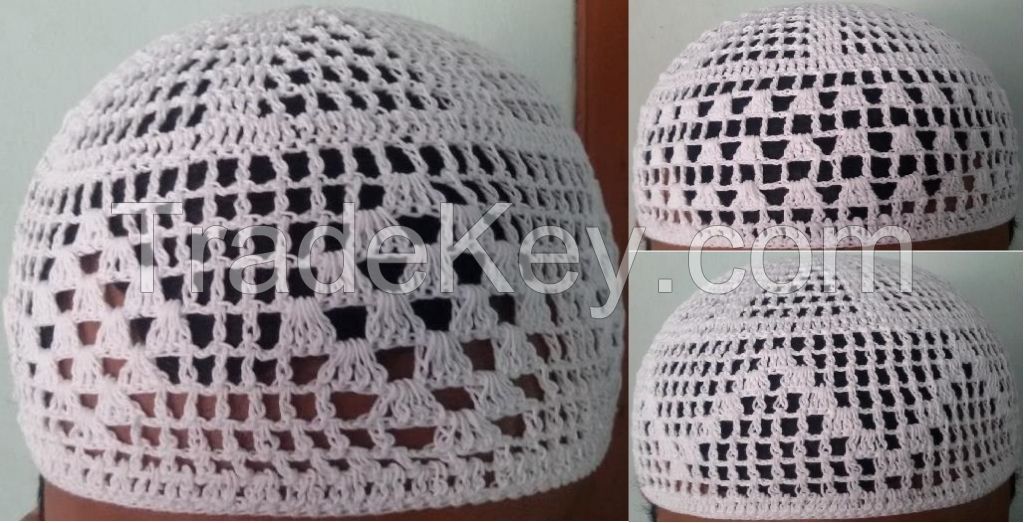 Hand Crochet Muslim Prayer Cap &amp; Hat