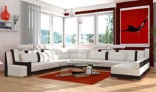 modern leather sofa